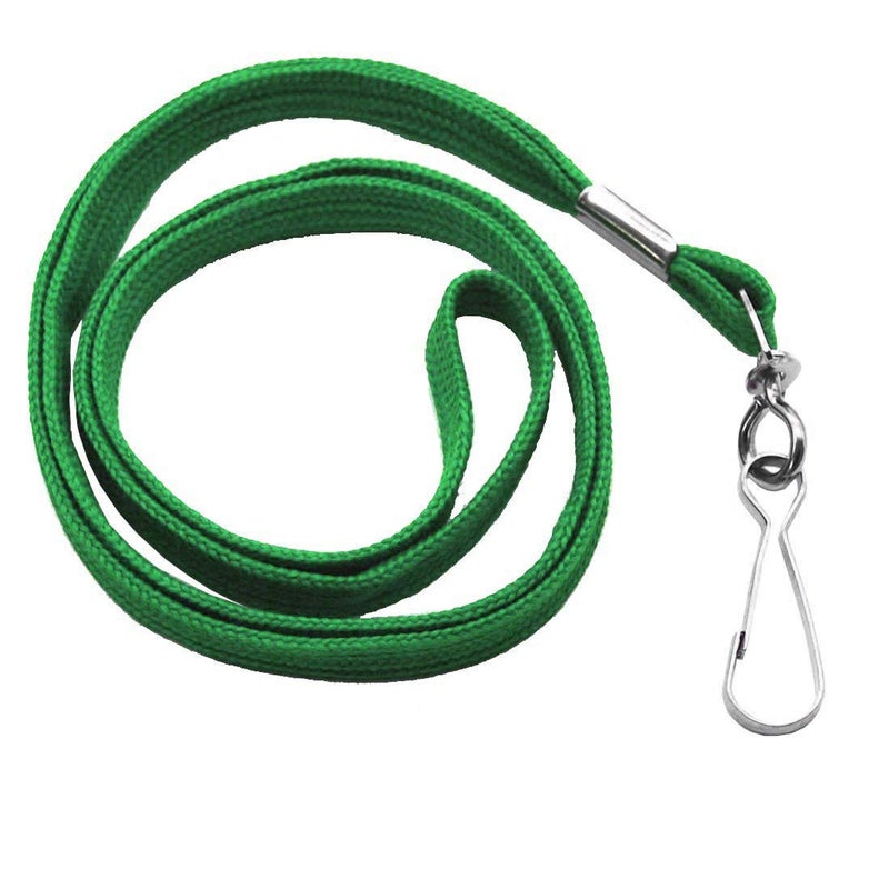 Bird Fiy Lanyard 100 Pack Bulk Badge Lanyards for ID Badges Neck Cruise Name Tag ID Holder (Green, 100 Pack) - Image 4